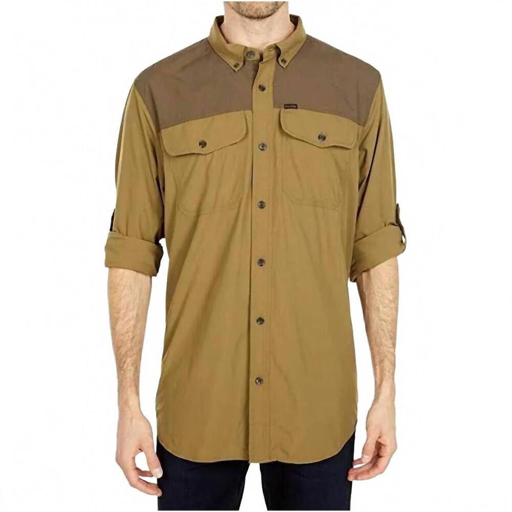 NEW FILSON sportsman's shirt in olive drab/root